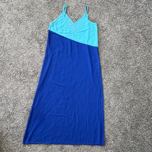 Lulu's Blue and Teal Swim Coverup Size M - Picture 5 of 10
